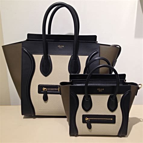 celine luggage tote colors 2015|Celine luggage tote size comparison.